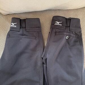 2 pair Mizuno Black Softball pants